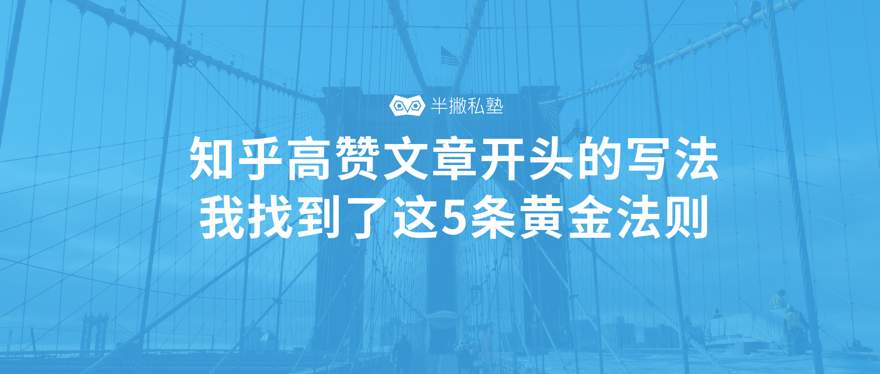 分析了25篇知乎千赞文章，我找到了如何撰写文章开头的5条黄金法则- 半撇私塾